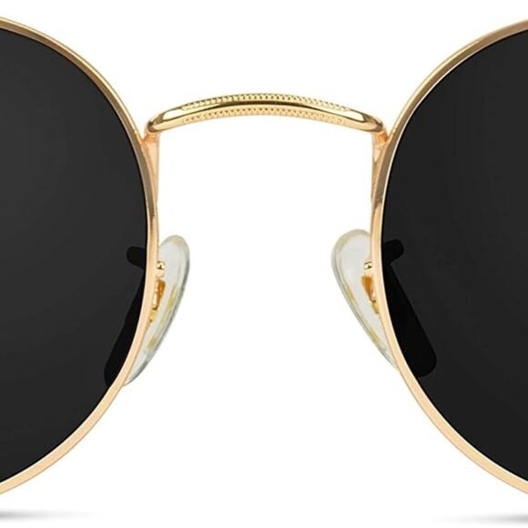 Reflective Lens Round Trendy Sunglasses - Picture 1 of 7